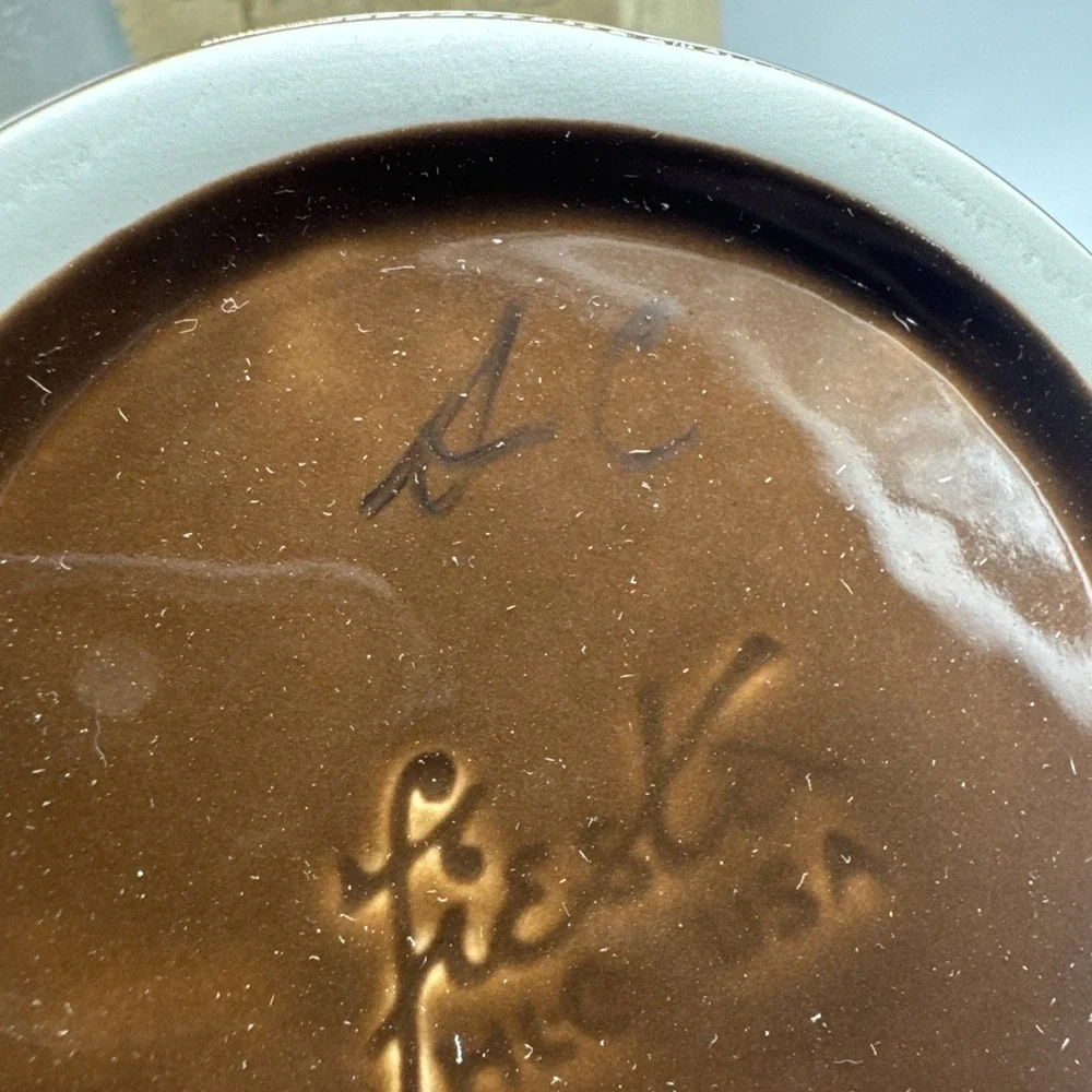 VASE chocolate brown HOMER LAUGHLIN FIESTA 9 5/8